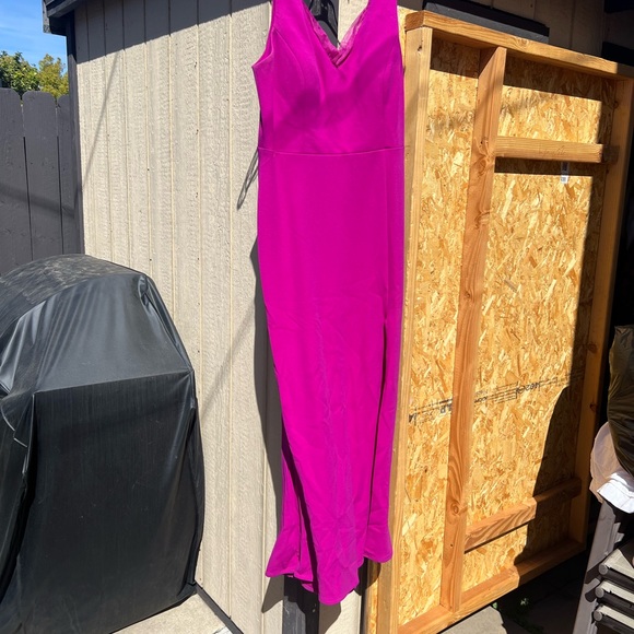 Vibrant Pink Sleeveless Dress - Picture 2 of 6